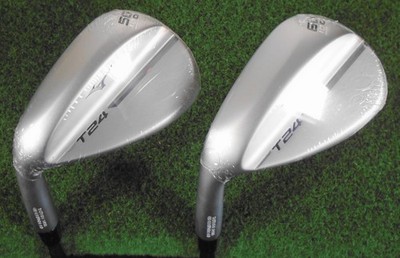 New LH Mizuno T24 56/10 D, 60/10 C White Satin Wedge Set, DG Tour Issue S400