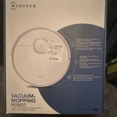 Ecovacs DEEBOT N7 Robotic Vacuum & Mop, Laser Mapping, App Control, White