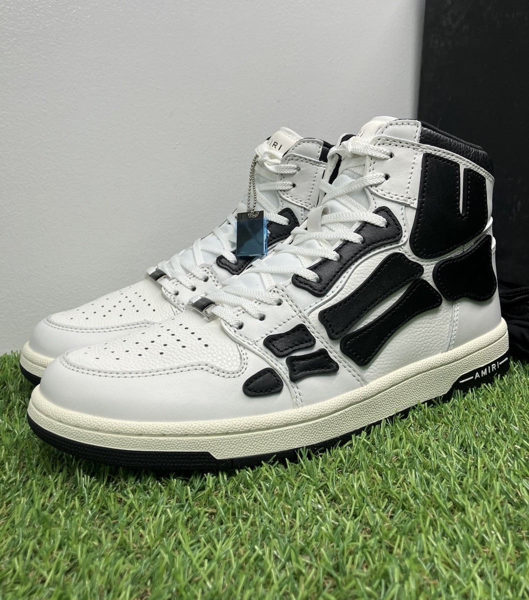 靴 AMIRI Skel Top Hi EUR41 Amiri Skel-Top Hi Leather Sneakers | Saks Fifth Avenue