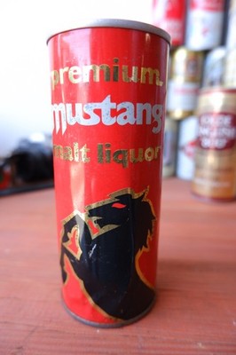 Vintage Beer Can Premium Mustang Malt Liquor 16oz Pittsburgh Brewing Co. 1970s