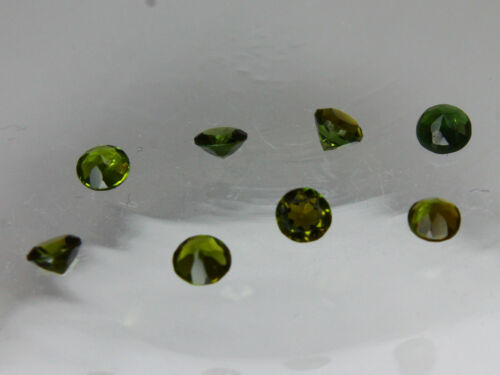 1x 4mm Green Tourmaline & Golden Green Tourmaline Round Loose Natural Gemstone - Picture 30 of 43