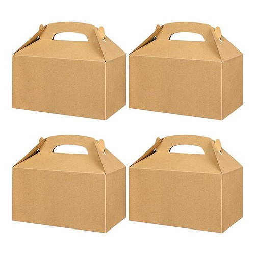 PandaHall 50 Stück Kraftpapier-Geschenkboxen - 5,5x5,5x2,5cm Quadratische DIY-Boxen Für Süßigkeiten & Schmuck