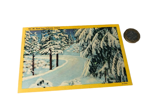 Postcard Post Card Mt Hood Loop Highway Oregon United States USA Vintage ra