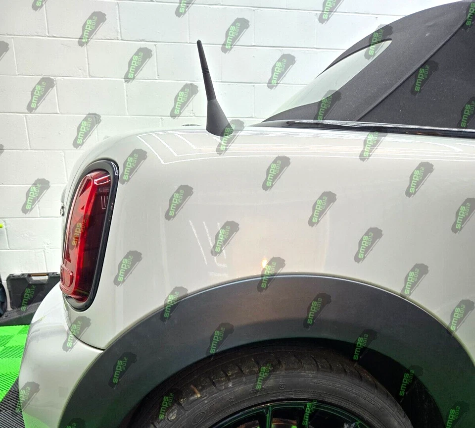 Mini R59 Roadster 9 cm nero albero aereo sportivo antenna stubby Cooper S JCW - Immagine 3 di 4