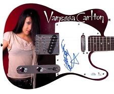 Vanessa Carlton Autographed Signed Photo Graphics Guitar ACOA Vanessa Carlton Autographed Signed Photo Graphics Guitar ACOA