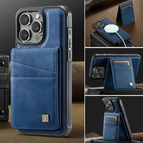 Custodia portafoglio AutSpace Flip in pelle per iPhone Samsung rimovibile 2 in1 cover - Foto 15 di 53
