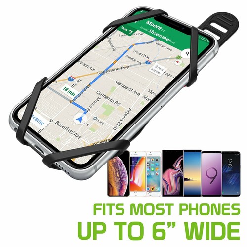 Cellet Universal Bicycle Phone Mount Cradle Holder for Apple Samsung - Gray - Picture 5 of 10