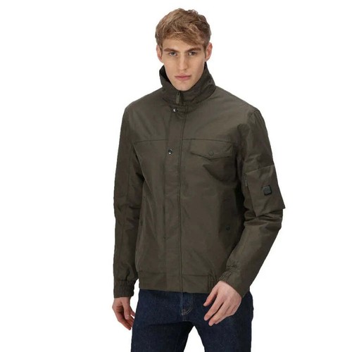 Mens Regatta Dover Jacket Fleece Lined Waterproof Hooded Bomber Coat RRP £70 - Picture 110 of 118