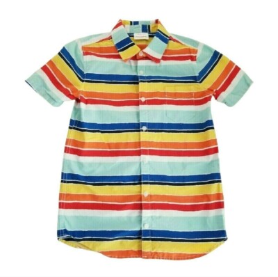 Hanna Andersson Sunny Days & Get Aways Button Up 10 Boys