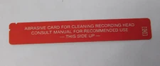 Hewlett Packard HP Program Abrasive Card for Cleaning Recording Head 41 Series