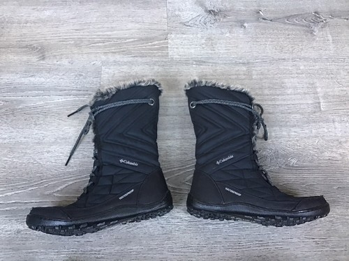Columbia Womens Size 8 Minx Mid III Boots Waterproof Faux Fur Black BL5964-010 - Picture 11 of 13