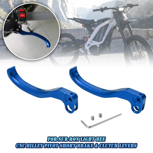 For Sur-Ron for Surron Light Bee CNC Brake Lever Front / Rear 2018-2020 Blue New - Bild 4 von 15