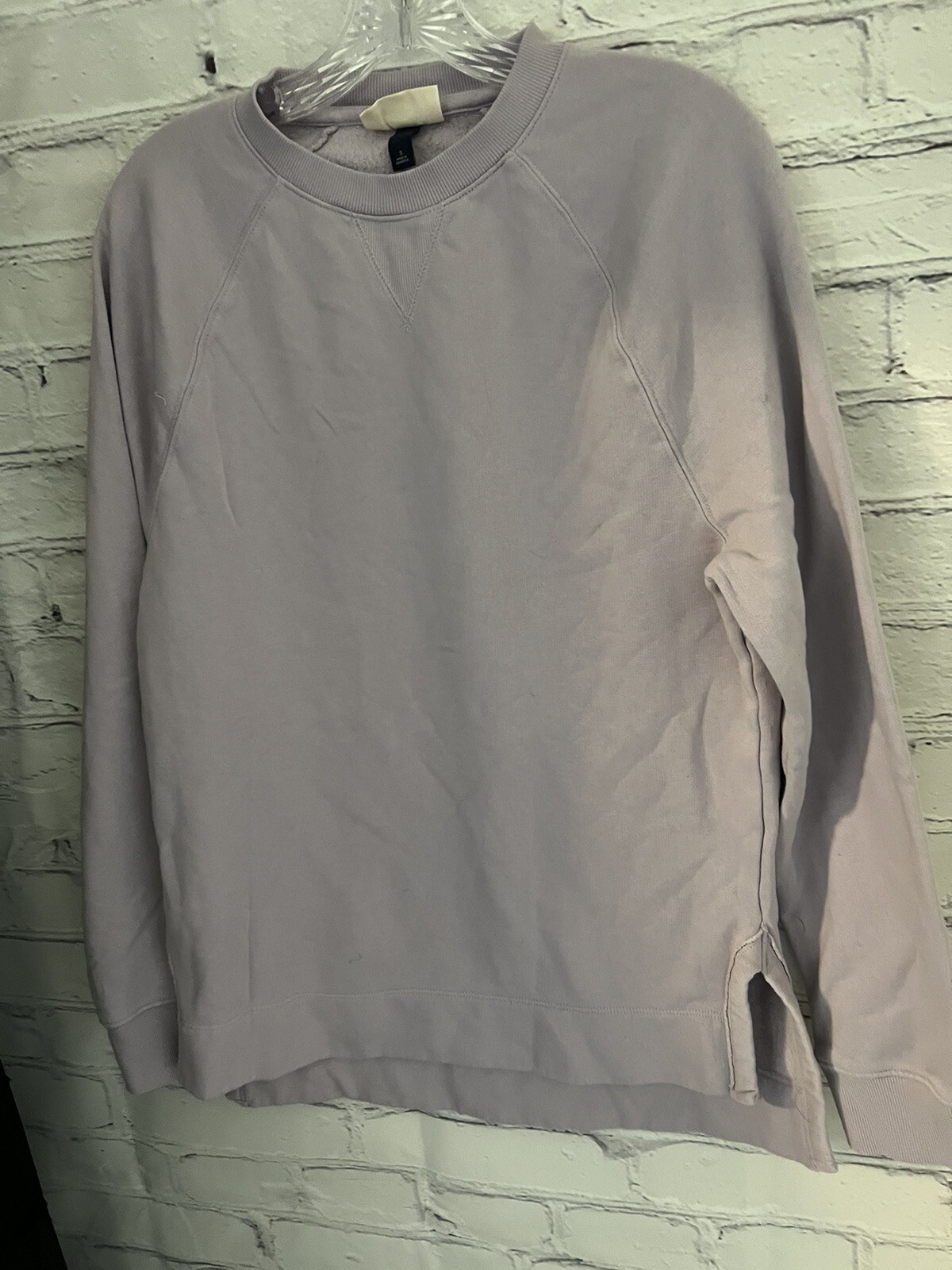 Universal Threads Lilac Solid Sweatshirt Cotton/P… - image 2