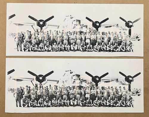 War Plane Air Crew THE EARLY BIRD 14x6 B&W Photo Military Aircraft WW2 wwii COA