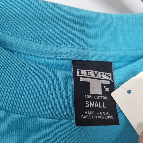 Camisa De Colección Deadstock 90 Camiseta Levis Keep Suelta Gráfica Puntada Única EE. UU. RARA Talla S - Imagen 4 de 6