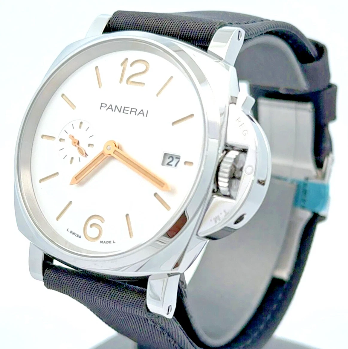 Panerai — PANERAI Luminor Pam 1428 Due 42mm Prada Re-Nylon- PAM1428. Brand New! Box/Card
