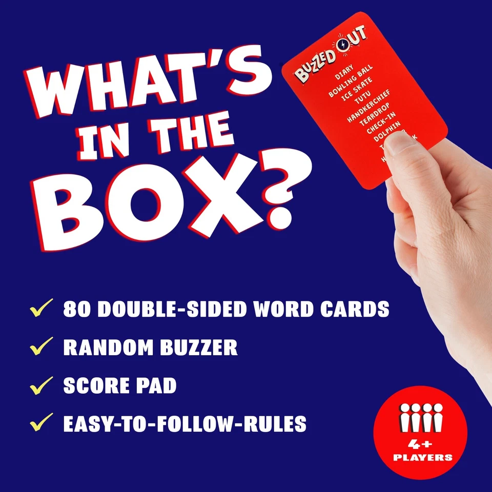 Buzzed Out Card Game | The Quick Thinking Word Describing Fun Family Party Game - Image 3 of 4