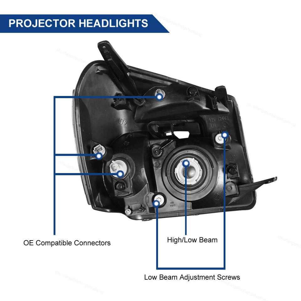 Faros laterales para conductor y pasajero Chevy Equinox 2005-2009 con reflector Foto 4 de 4