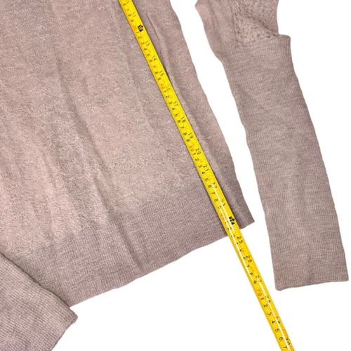 NWOT Bird by Juicy Couture Sweater Sz.M Pink Alpaca Wool Puff Sleeve Coquette - Picture 9 of 11