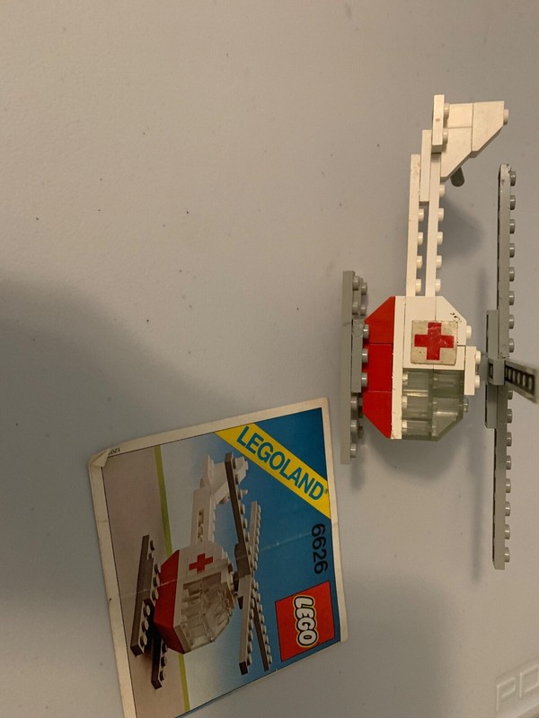 LEGO 6626 Rescue Helicopter Classic Town | With Manual | RARE | Vintage 1981