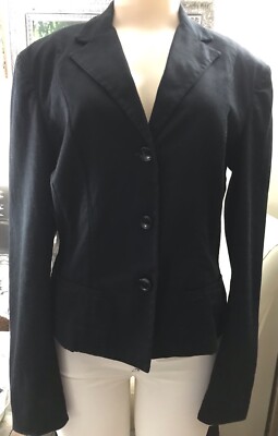 Gianfranco Ferre GF Women's Black three Button Blazer ACTUAL SIZE M US/ 32/46 IT