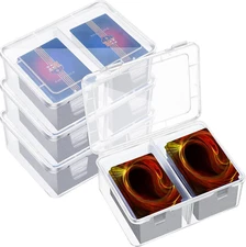 300 Card Storage Box Compatible with Mtg TCG Clear Plastic Trading Card Storage 