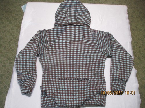 Snowboarding Jacket By: MORROW ~ Teal/Brown Checkered ~ Size = S/P - Picture 4 of 22