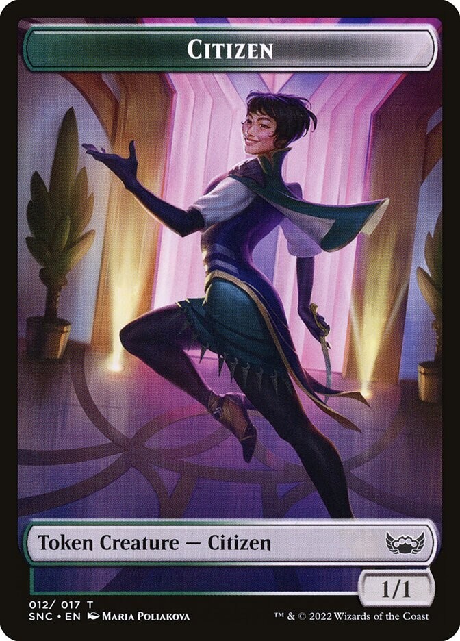 CITIZEN Token - #12 - Streets of New Capenna - NM MTG