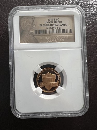 Proof Ngc Certified Lincoln Shield Small Cent . 2010 1C - Picture 2 of 3
