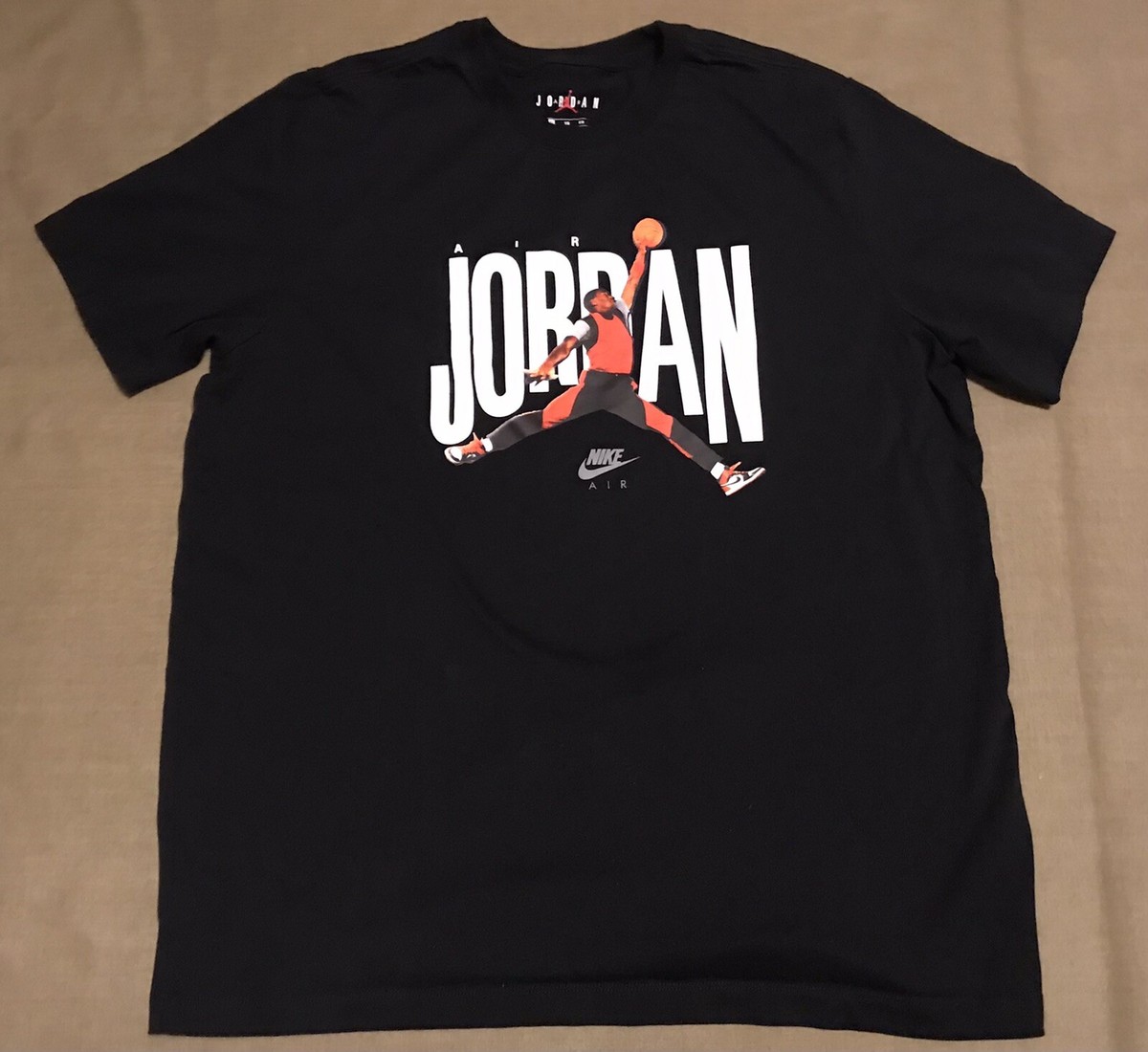 Vintage Nike Air Air Jordan Jumpman Michael Jordan NBA Black T Shirt Size XL