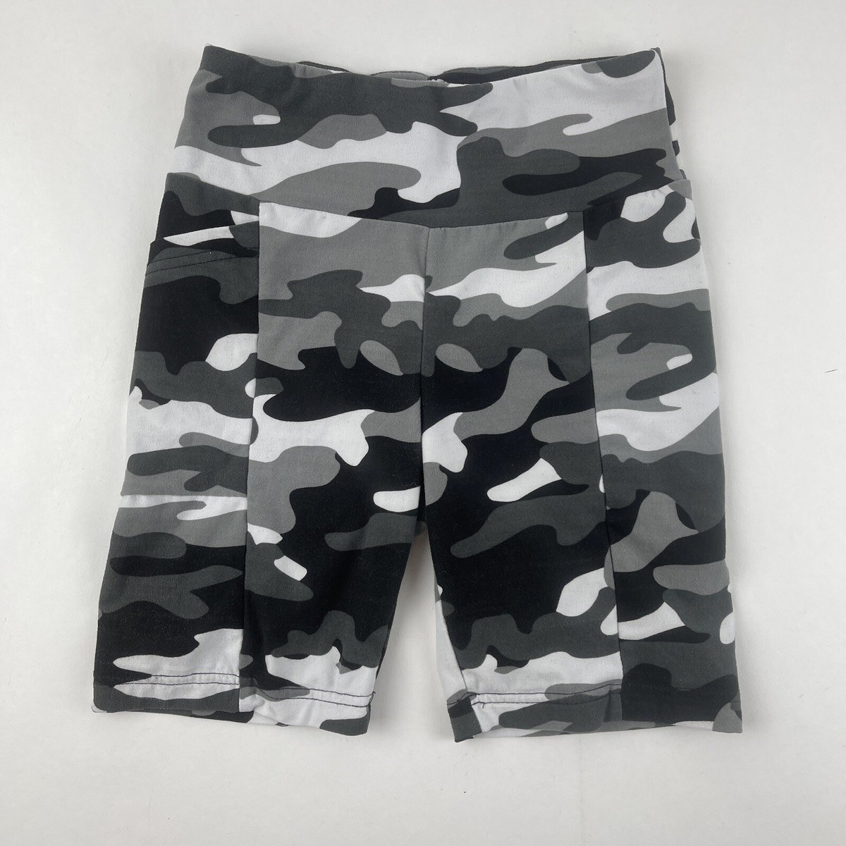 NOBO No Boundaries Shorts Womens XS Black White Camo Compression