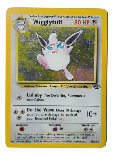 1999 Pokemon Jungle 1st Edition Wigglytuff #16/64 Holo PSA 8.5