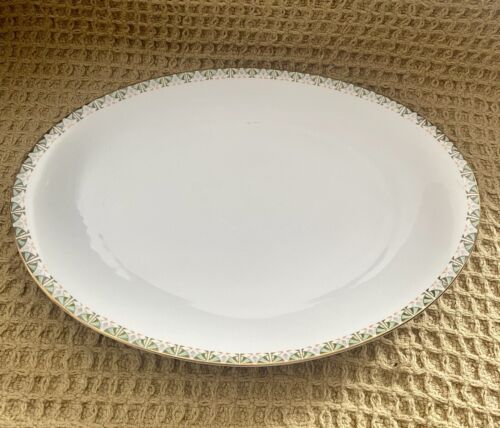 Antique A.P. Austria Bristol Fine China Large 14” Platter 1930’s Rare Find EUC - Picture 2 of 5