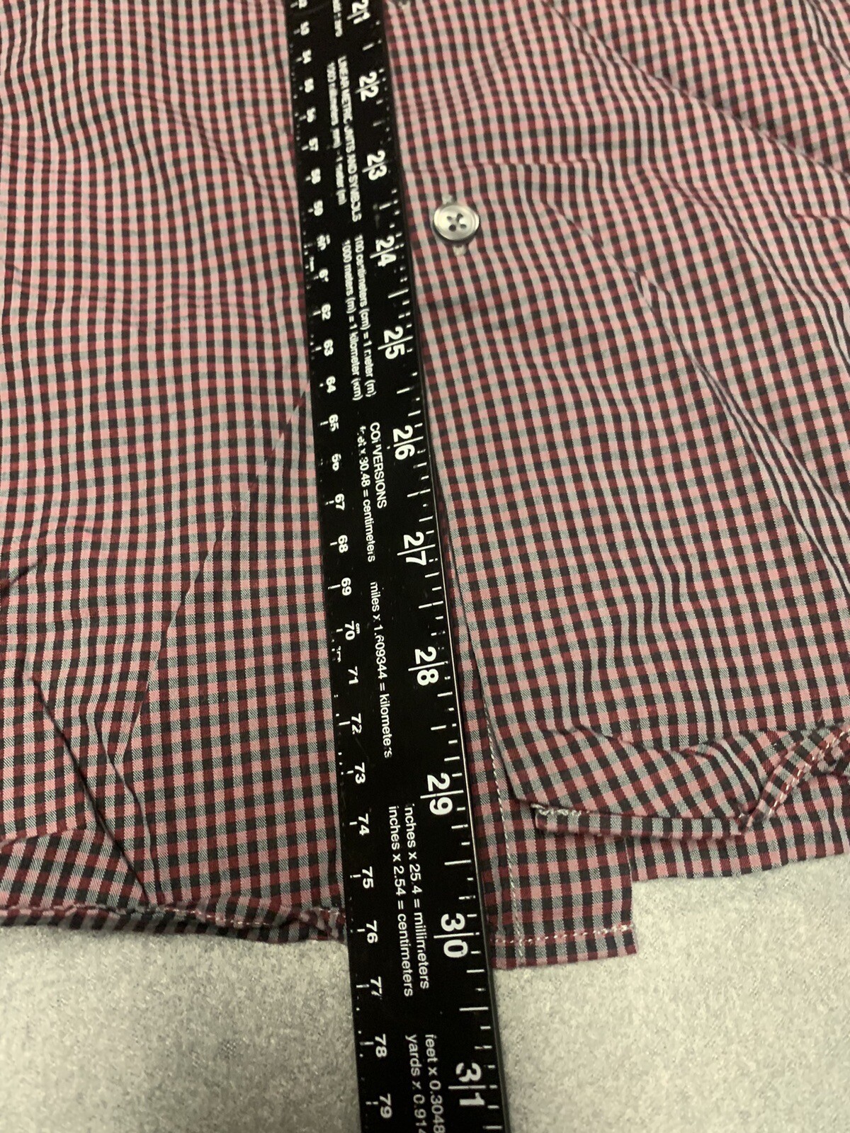 Apt 9 XLT men’s button down shirt red black eBay