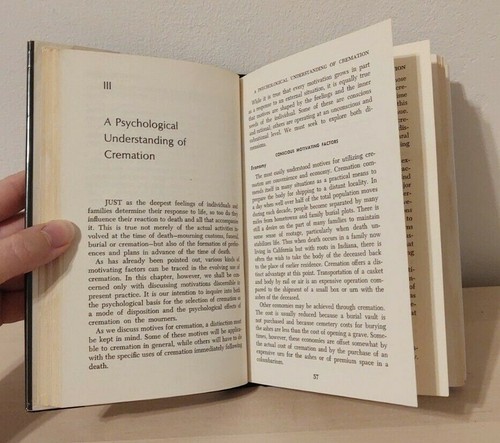 Cremation by Paul E. Irion 1968 Theology Psychology Death Legal Burial Practice - Picture 9 of 11
