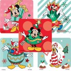 25 Mickey Mouse Friends Secret Santa Stickers, 2.5"x2.5" ea., Party Favors