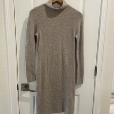 Express Mock Sweater Dress-gray Wide Cuff XS