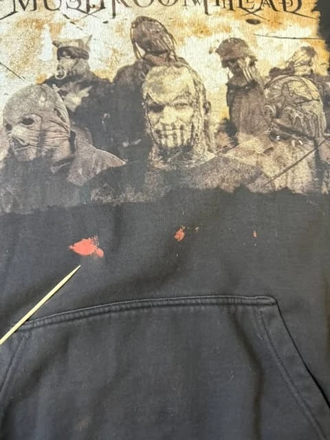 Mushroomhead Giant Sweatshirt Hoodie XL Heavy Metal Band Sleeve Spell Out - Image 4 of 4