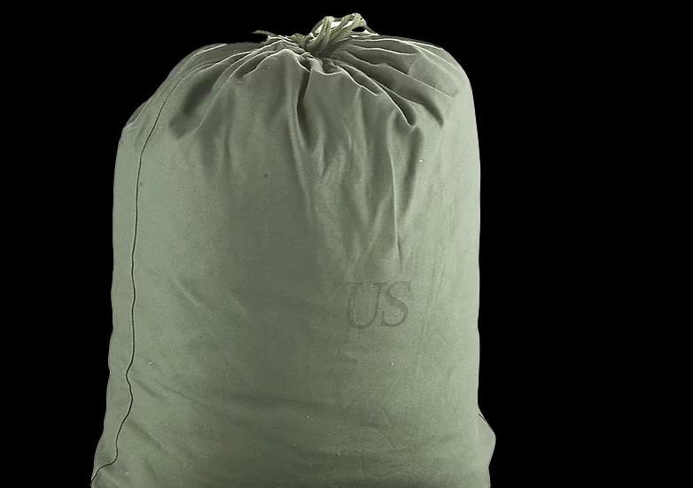 BORSA CASERMA ESERCITO AMERICANO OD Verde 100% Cotone Grande Borsa - Foto 6