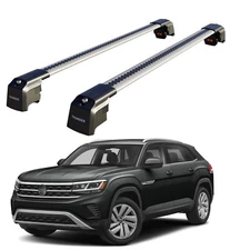 Roof Racks Cargo Cross Bars For VW Atlas 2018-2023 Gray Aluminum anti-theft lock