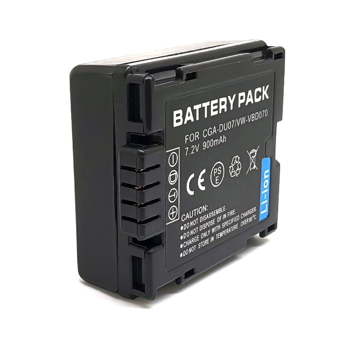 Set Batteria LiIon + Caricabatterie Da Auto E Casa Per Videocamera Panasonic NV-GS, CGA-DU14