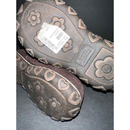 Arizona jean little girl booties fur zip Pom moccasins native size 6 embroidered - Picture 4 of 6