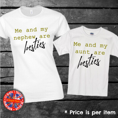Besties Tante - Nichte passendes T-Shirt Set Body Damen Mädchen Geschenk 