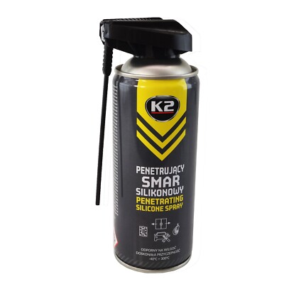 K2 PENETRATING SILICONE SPRAY Synthetisches Silikonfett mit zweiphasiger Wirkung