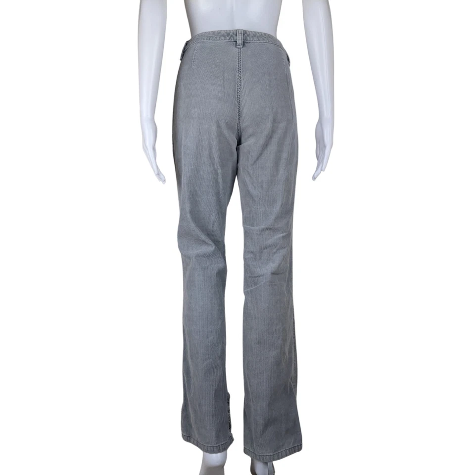 Parte inferior acampanada pierna recta algodón pana vintage junior asfalto azul talla 7 Foto 4 de 4