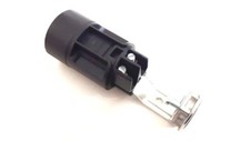 3 x LAMP HOLDERS WITH STEM LEG SES E14 IN BLACK TOTAL HEIGHT 65, 85 or 100mm 