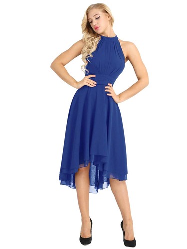 Elegante Damen Abendkleid Cocktailkleid Partykleider Chiffon Langes Maxi Kleid - Bild 181 von 198