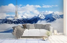 3D Snow Mountain A5275 Wallpaper Wall Murals Removable Self-adhesive Amy