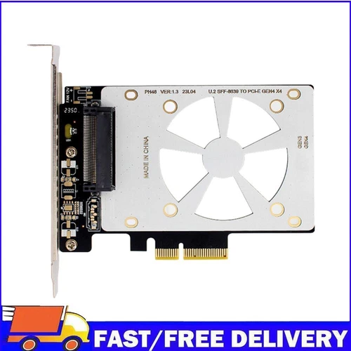 U.2 To PCIe Adapter Riser X4/X8/X16 Slot SFF-8639 PCIe Adapter for U.2 NVME SSD