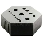 Hexagonal Staking Anvil 15 Holes & 5 Serrations Watch Riveting Watchmakers Tool